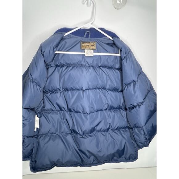 Vintage Eddie Bauer Blue Puffer Zip Vest Outdoor Men’s Size Medium - Picture 11 of 13